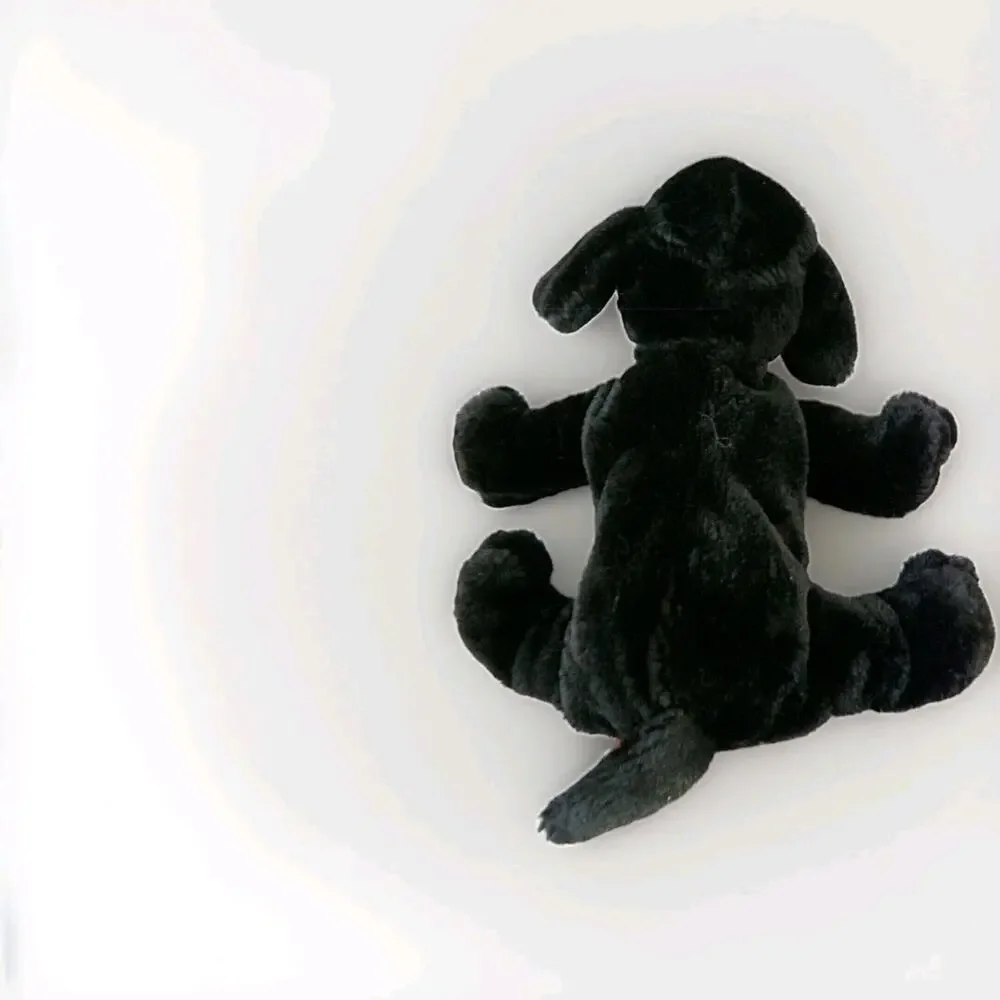 Ganz Webkinz Black Labrador Dog Plush Stuffed Animal No Code